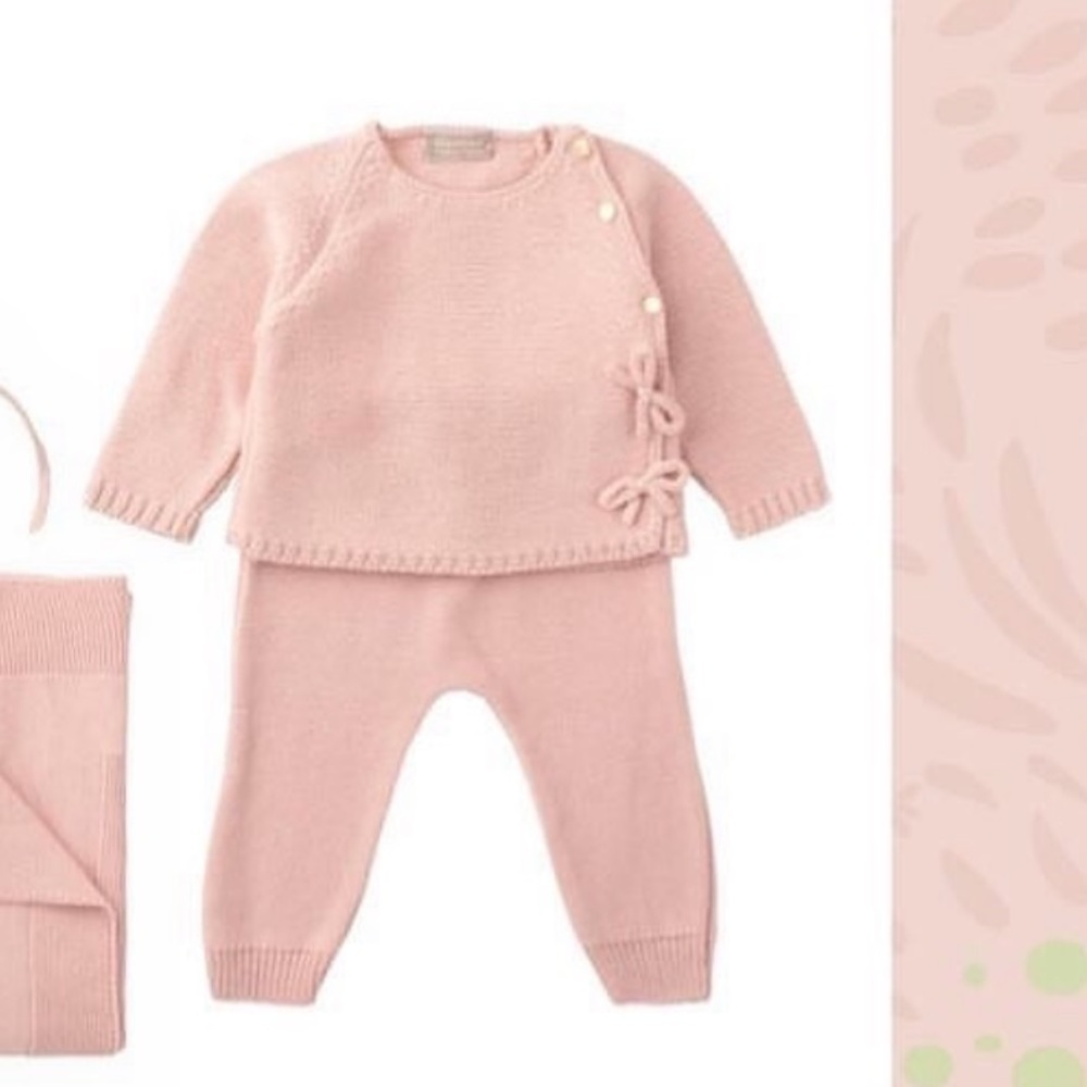 Side Bows Knit 2-Piece Sweater Set